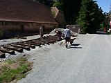 Aufstellung Schauanlage Schmalspurbahn "Klimperch"