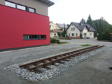 Aufstellung Schauanlage Schmalspurbahn "Klimperch"